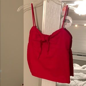 Red Going out Tank top